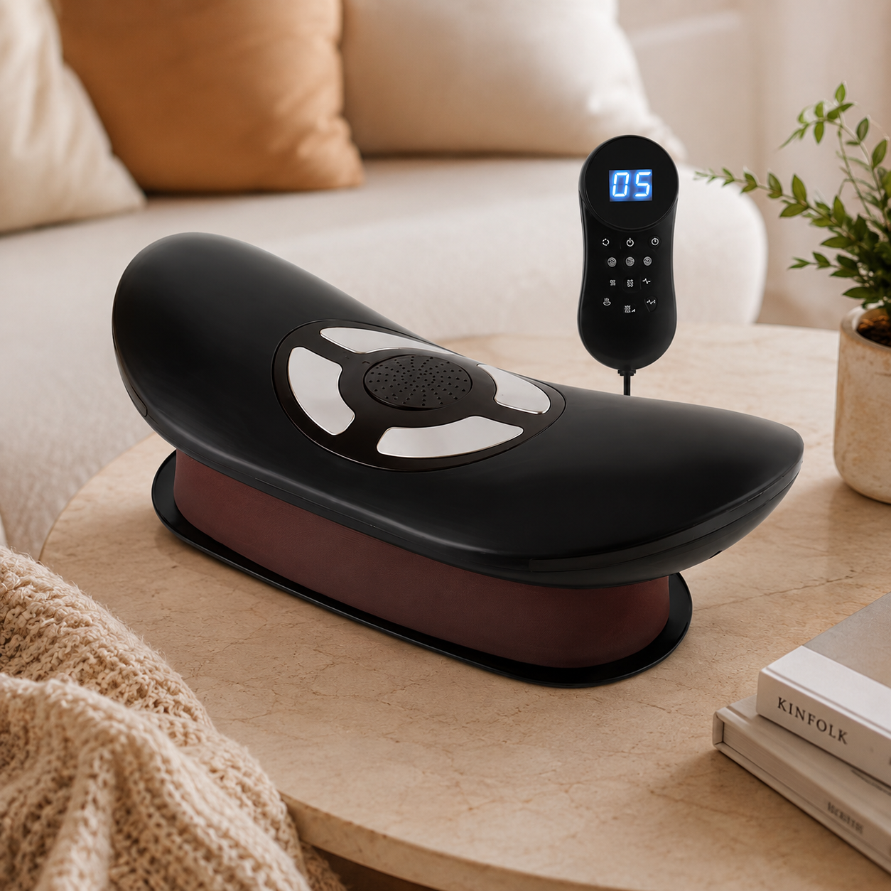 Height Adjustable Lumbar Traction Massager