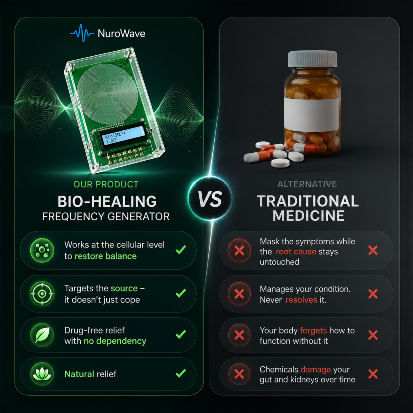 NuroWave™ BioHealing Frequency Generator