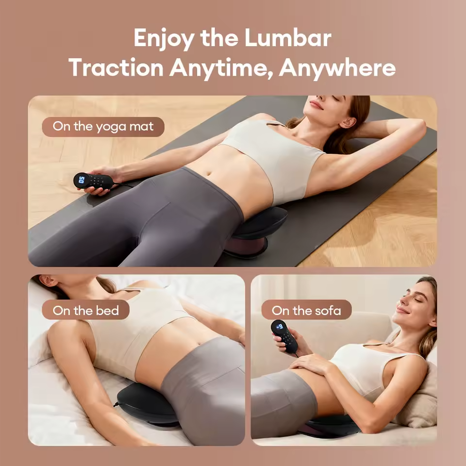 Height Adjustable Lumbar Traction Massager