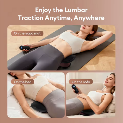 Height Adjustable Lumbar Traction Massager