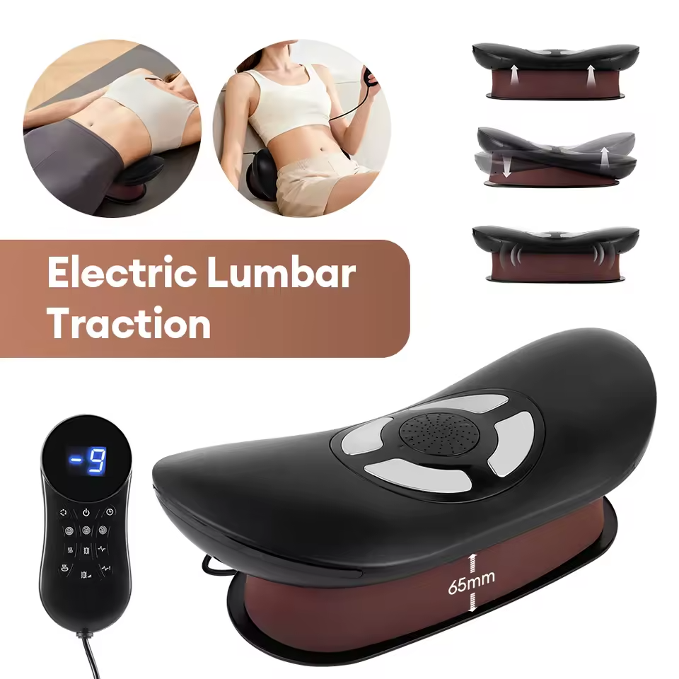 Height Adjustable Lumbar Traction Massager