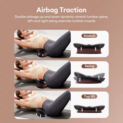 Height Adjustable Lumbar Traction Massager